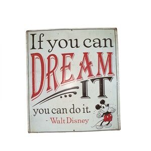 Disney Red, Black & White 'If You Can Dream It' Wall Art